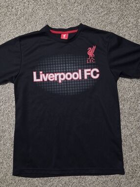 LFC Liverpool Football‎ Club Futbol Jersey Boys SZ XL Licensed Soccer Shirt VGC!